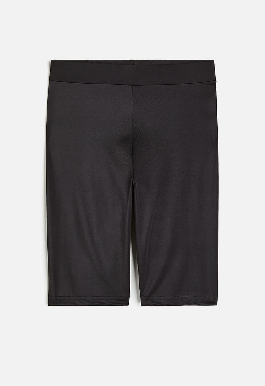 H&M - Ribbed biker shorts - black