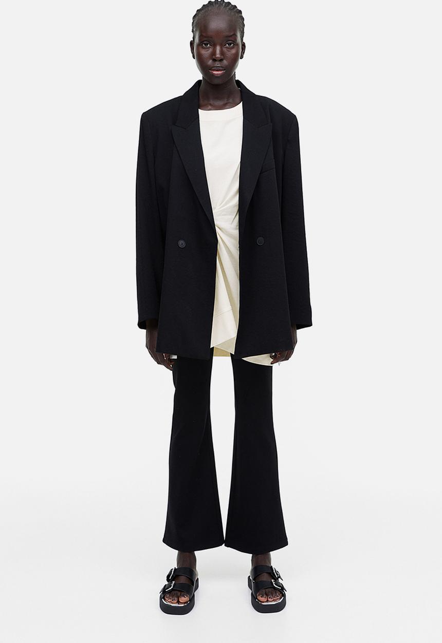 H&M - Oversized knot-detail top - white