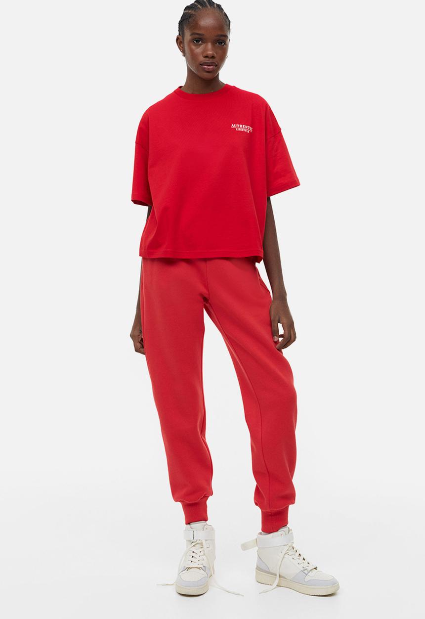 H&M - Oversized t-shirt - red authentic lifestyle