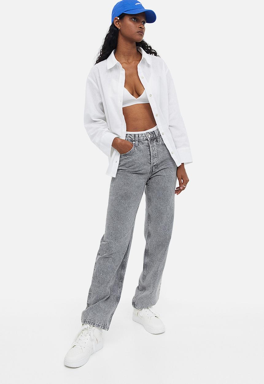 H&M - Linen-blend shirt - white