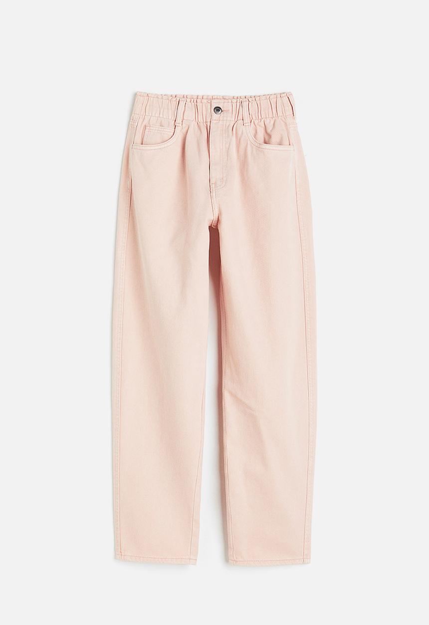 H&M - High waist twill trousers - light pink