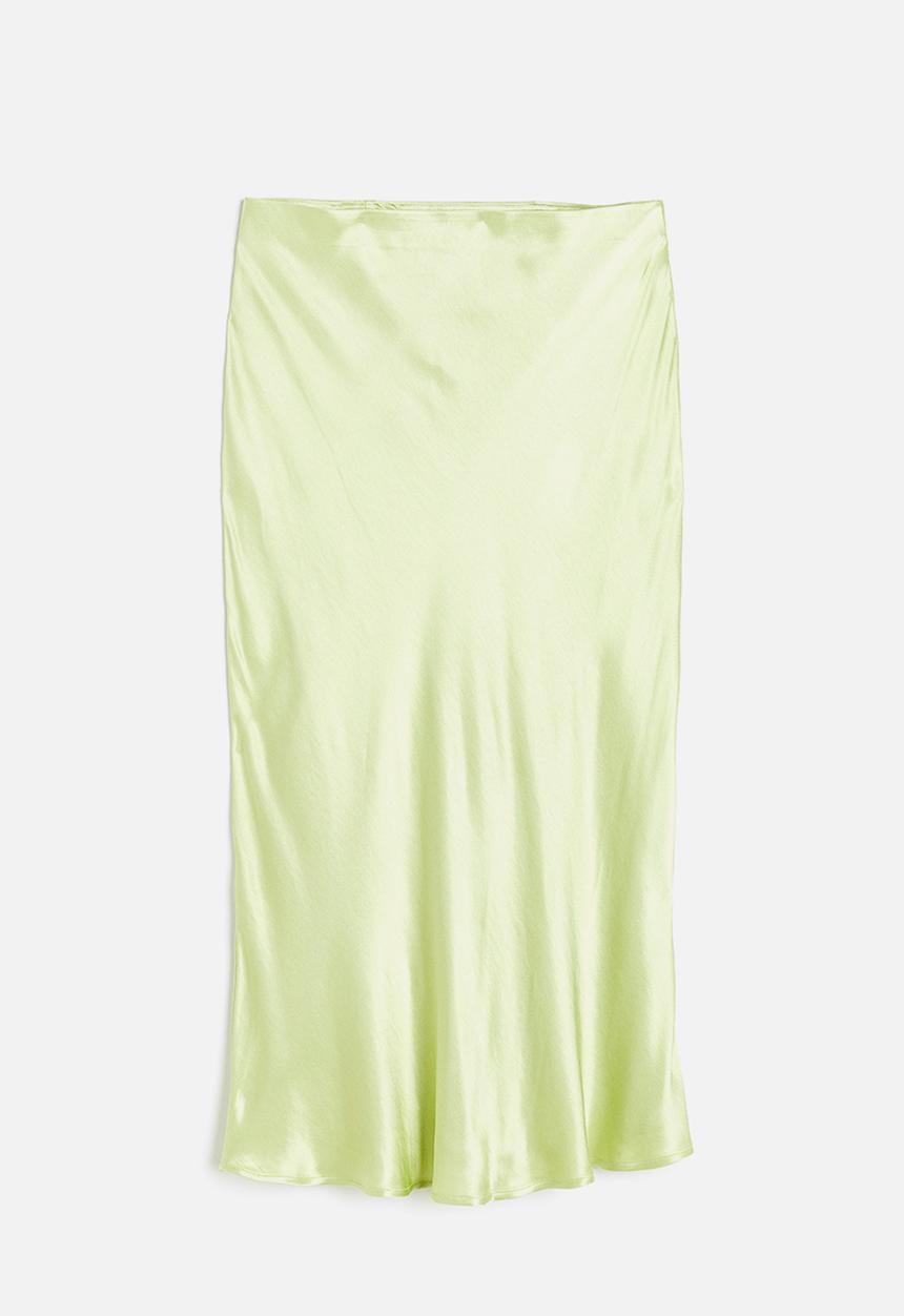 H&M - Flared skirt - lime green