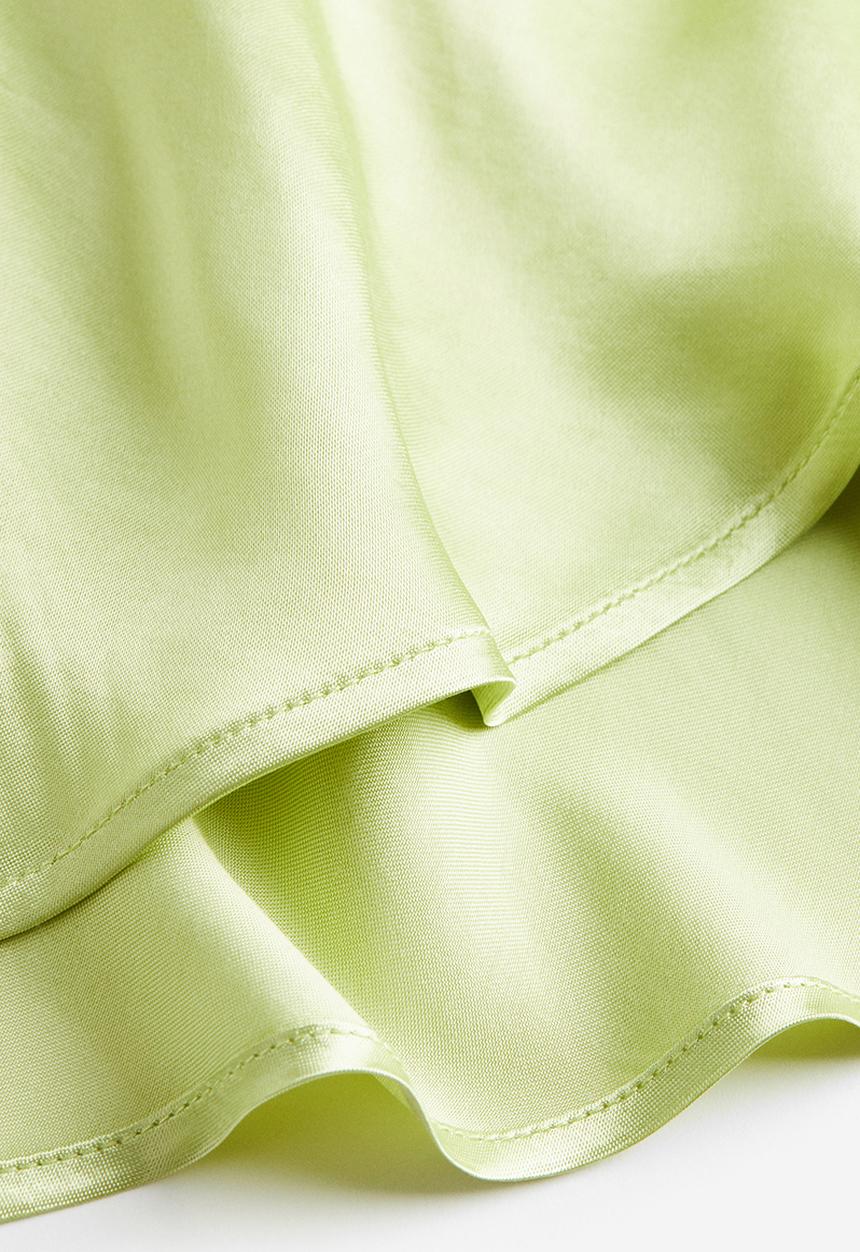 H&M - Flared skirt - lime green