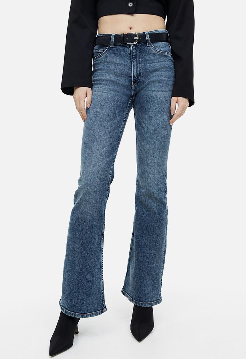 H&M - Flared high jeans - denim blue