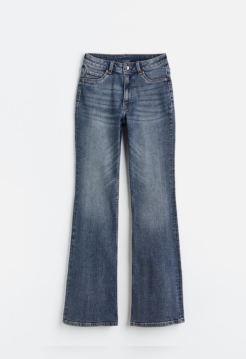 H&M - Flared high jeans - denim blue