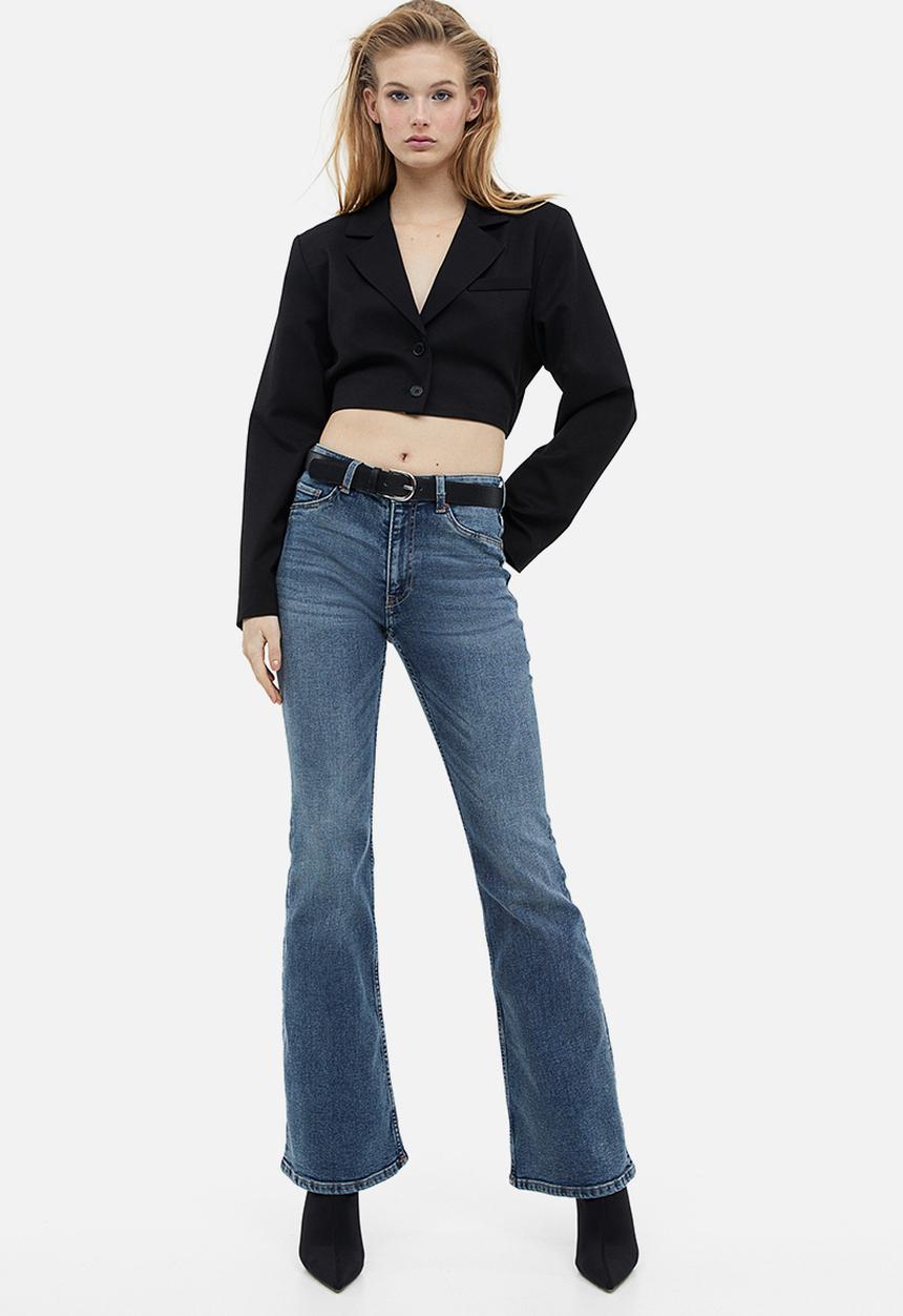 H&M - Flared high jeans - denim blue