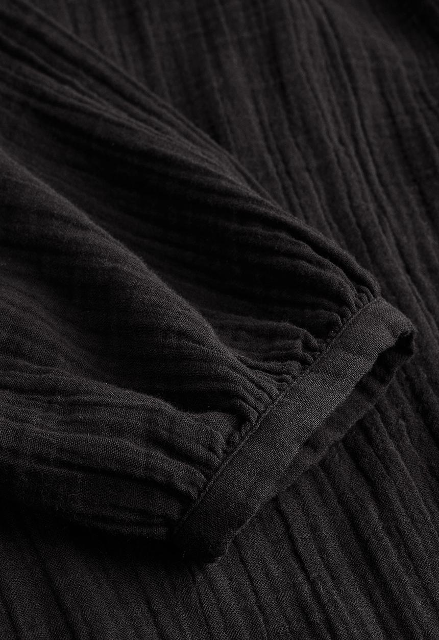 H&M - Double weave tunic dress - black