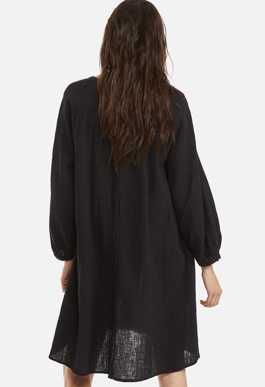 H&M - Double weave tunic dress - black