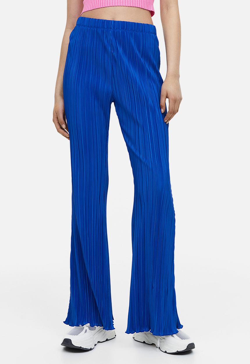 H&M - Flared leggings - bright blue 