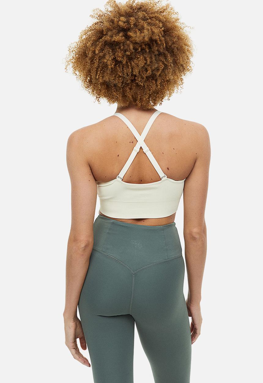 H&M - Drymove™ medium support sports bra - cream 