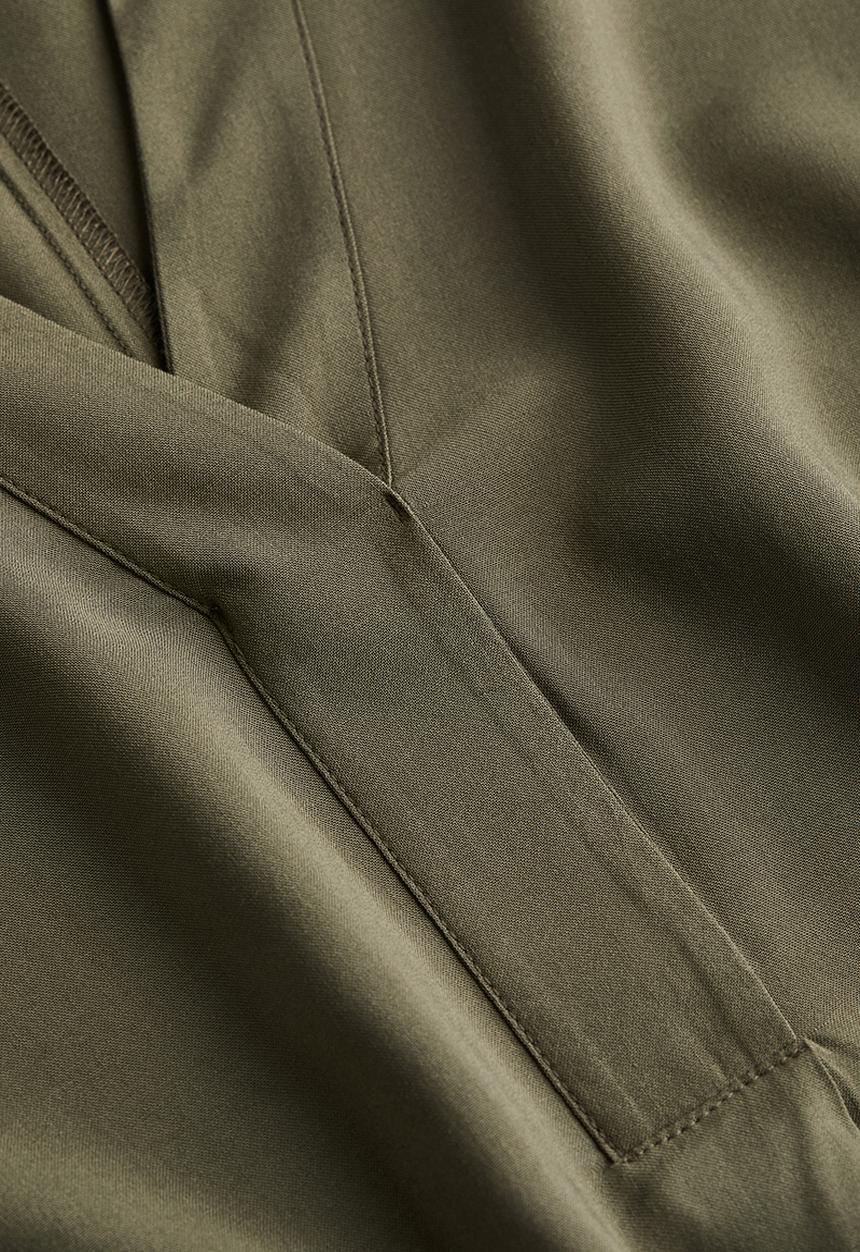 H&M - V-neck tunic - dark khaki green