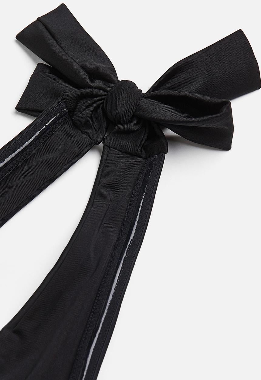 H&M - High-leg halterneck swimsuit - black