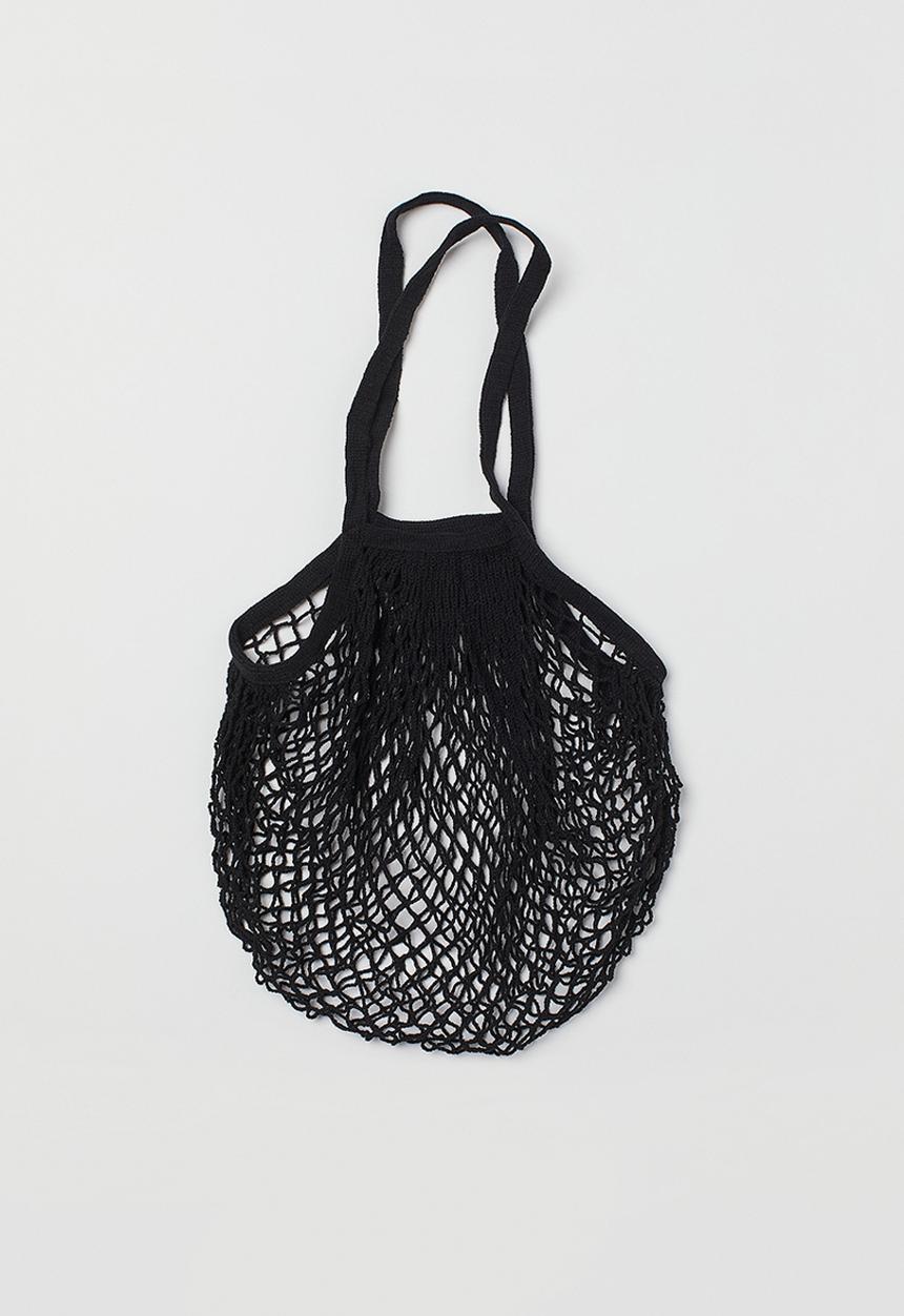 H&M - Cotton net bag - black