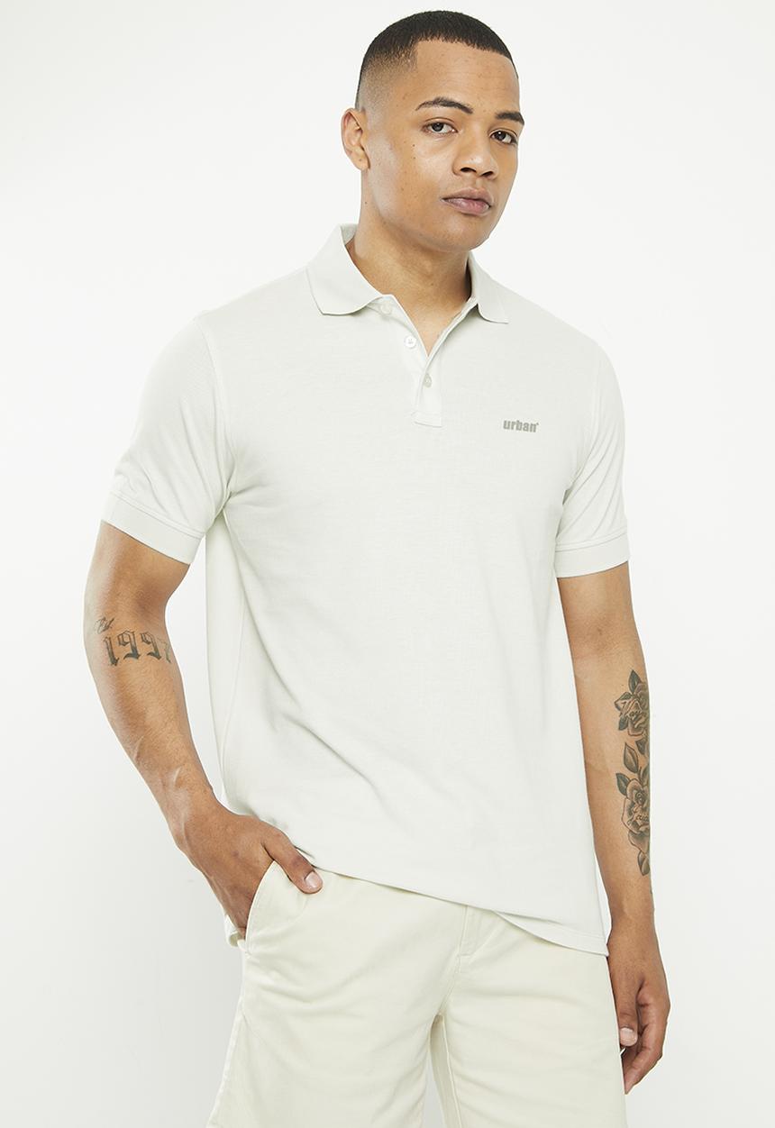 urban° - Mens Urban core pique bio polished golfer - dawn blue