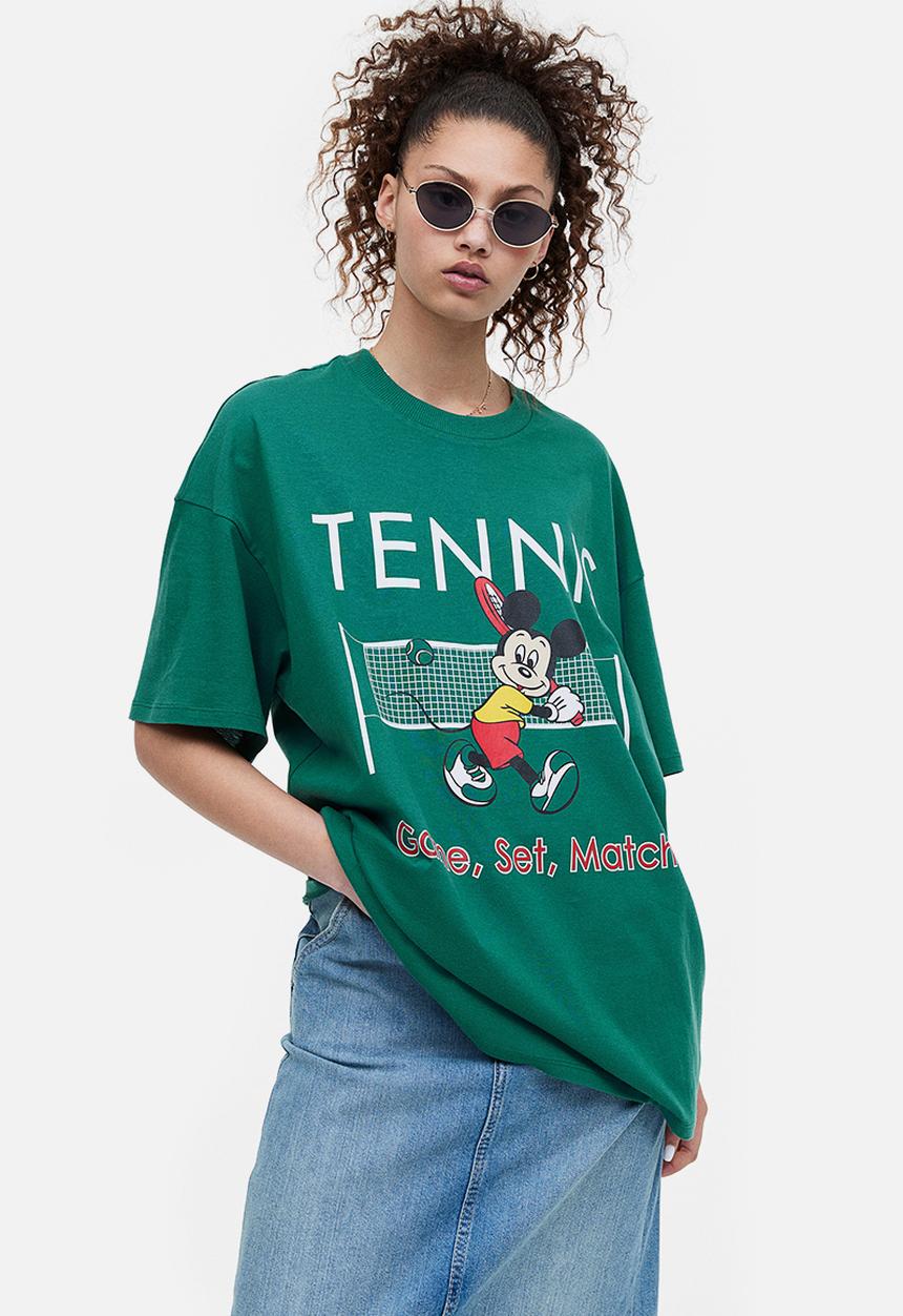 H&M - Oversized printed T-shirt - green