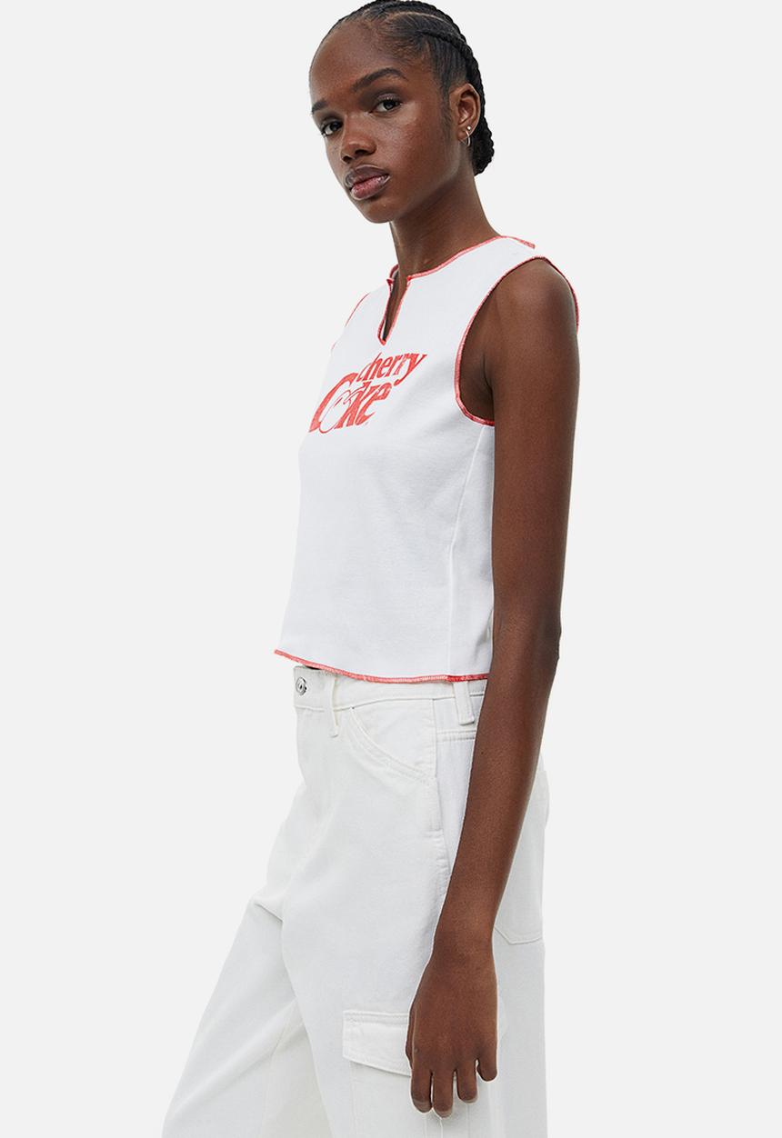 H&M - Printed vest top - multi,white