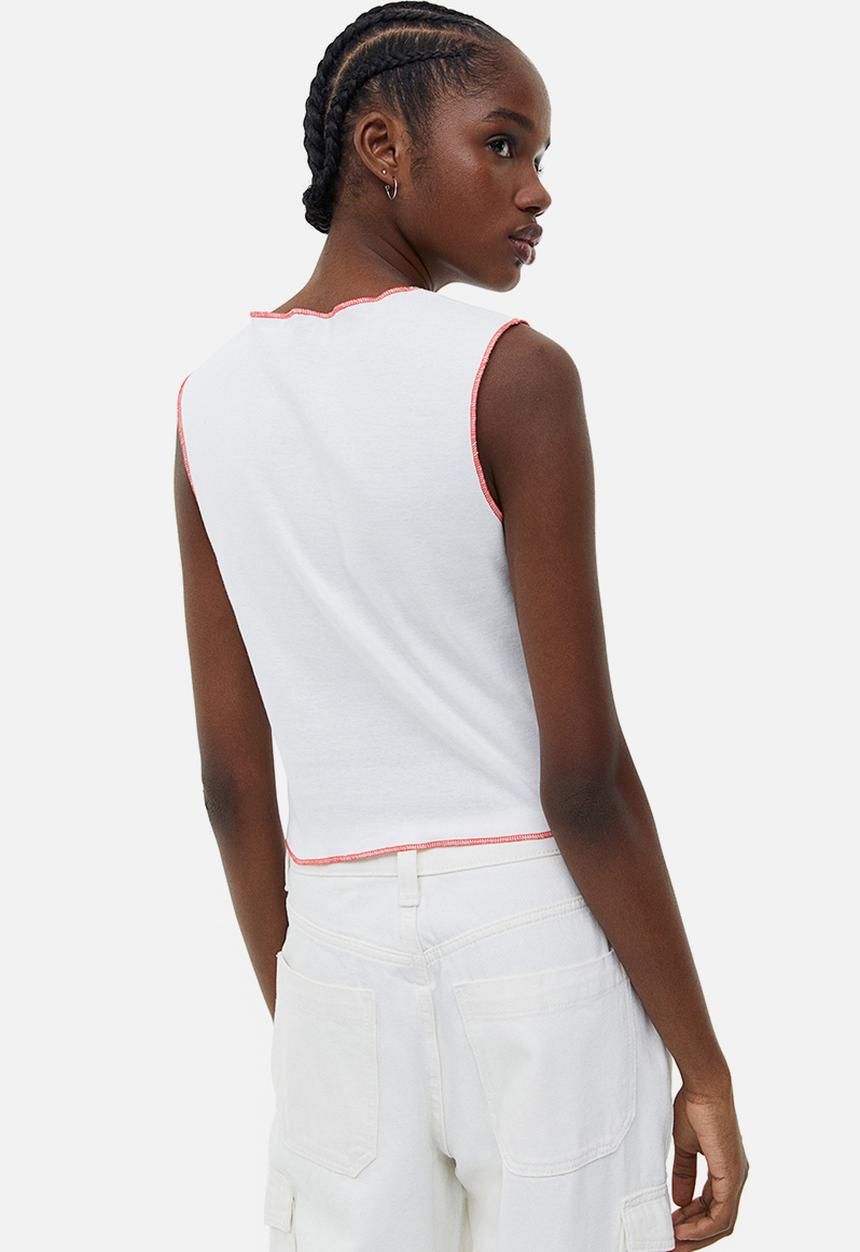 H&M - Printed vest top - multi,white