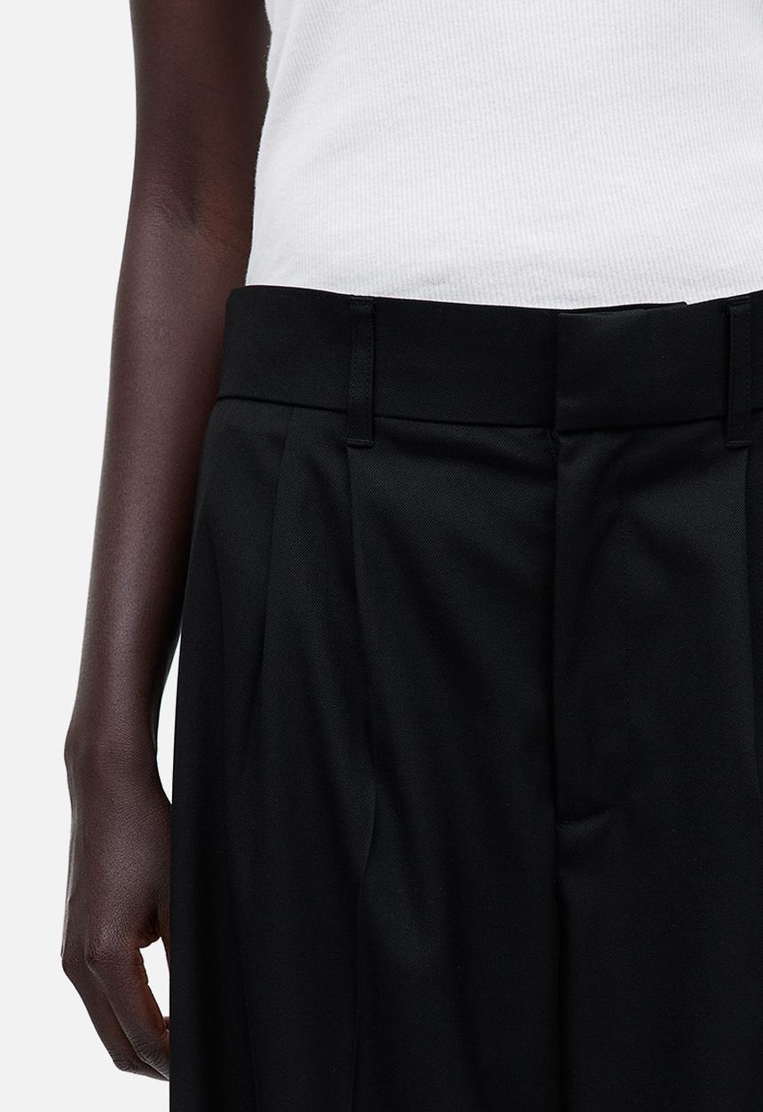 H&M - Low-waist twill trousers - black