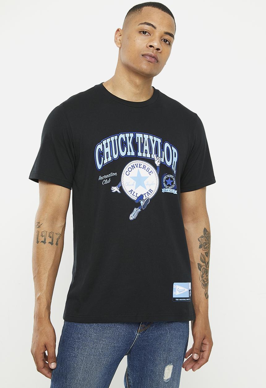 Converse - Chucks retro collegiate graphic T-shirt - black