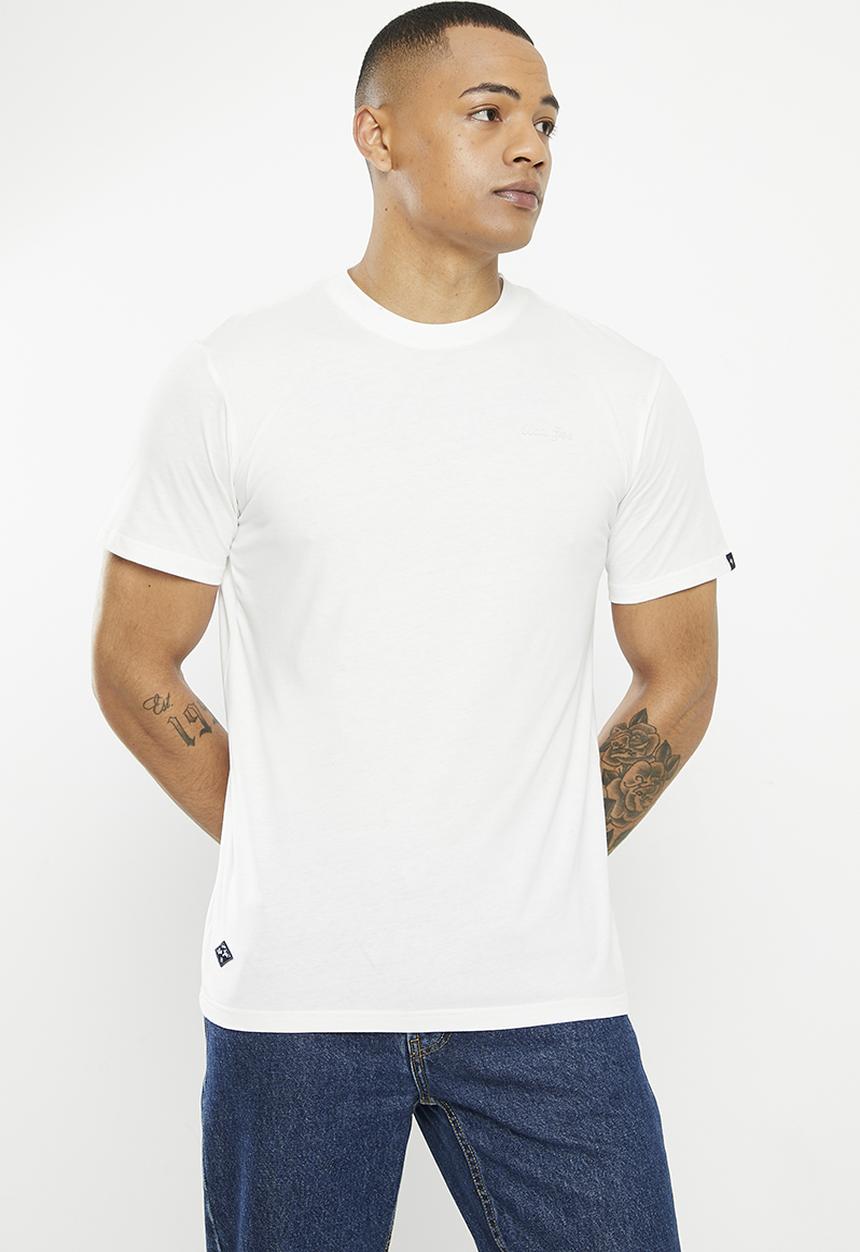 Aca Joe - Mens aca joe hd logo print crew tee - snow white