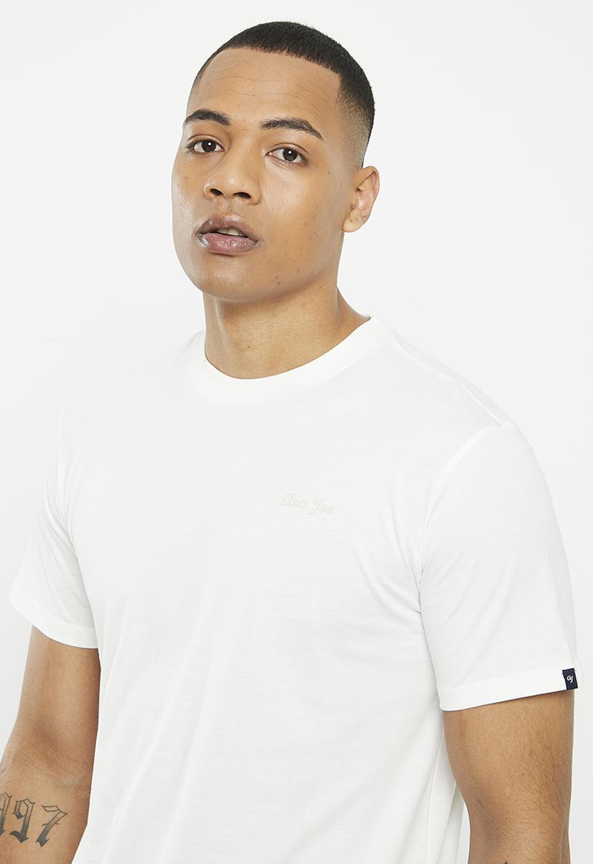Aca Joe - Mens aca joe hd logo print crew tee - snow white