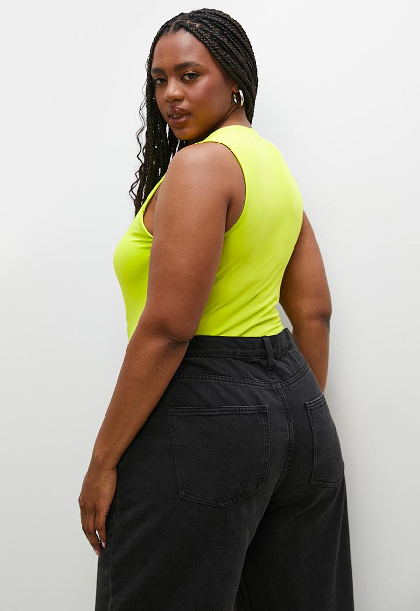 Superbalist - Single boatneck bodysuit - lime