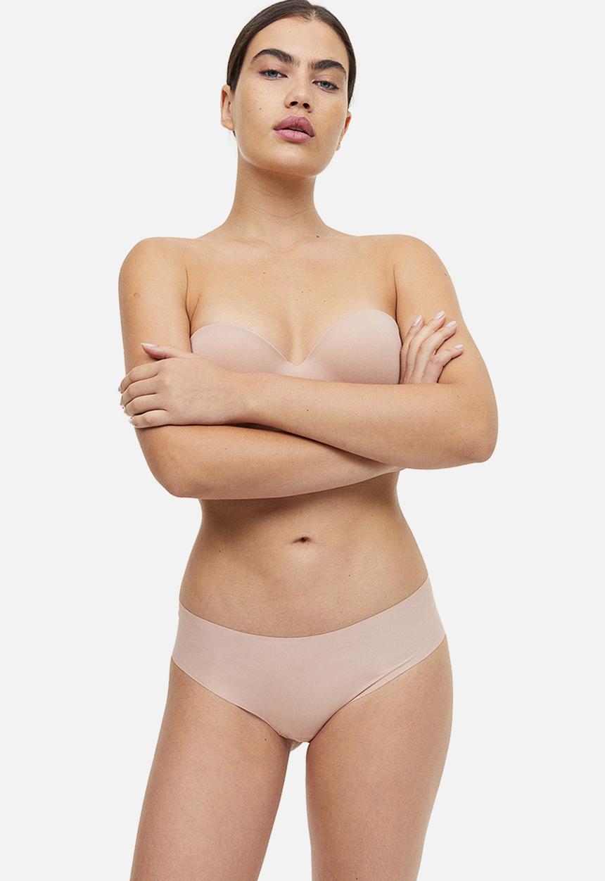 H&M - 4 Pack invisible hipster briefs - beige