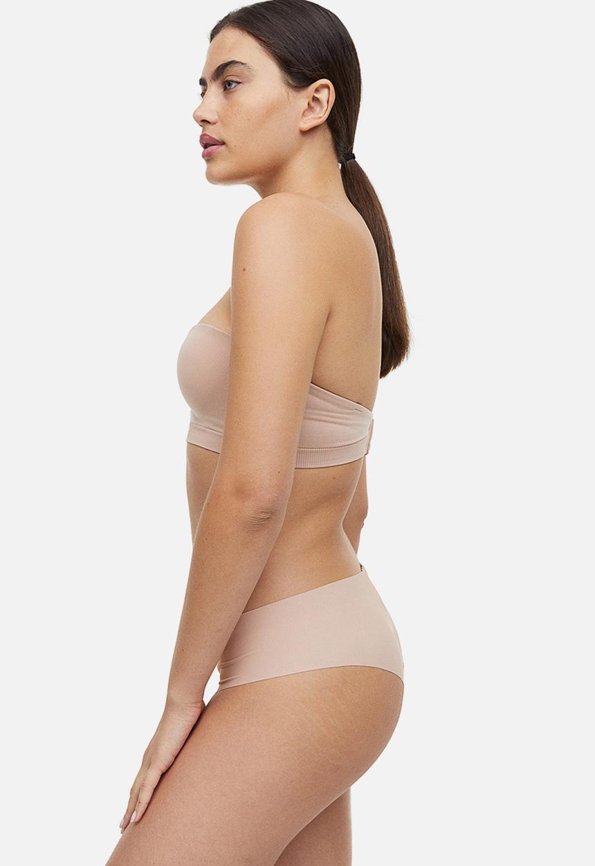 H&M - 4 Pack invisible hipster briefs - beige