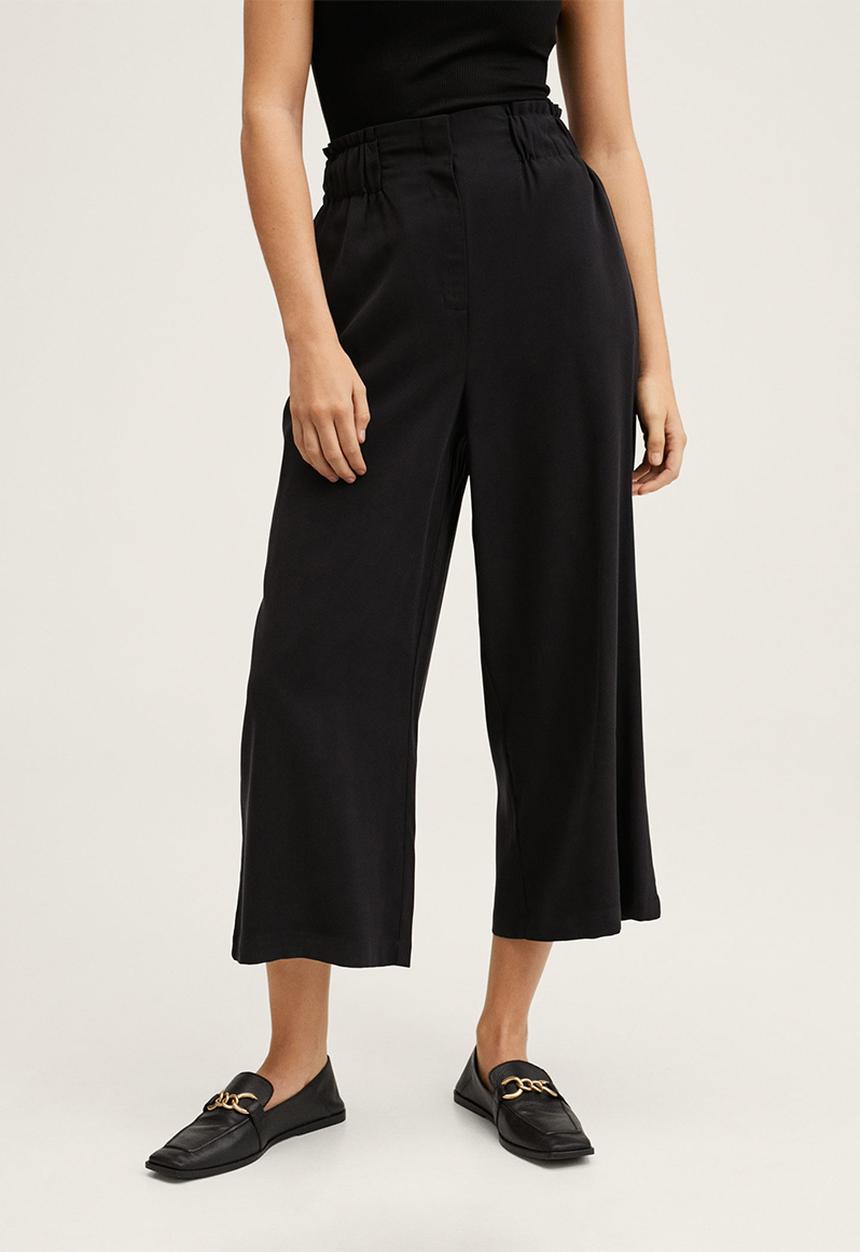 MANGO - Trousers ticket-h - black