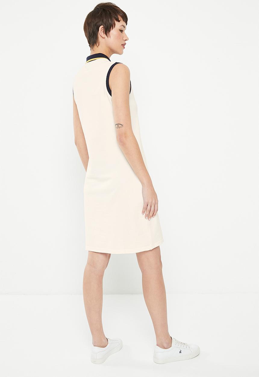 POLO - Lucy printed sl golfer dress - ecru
