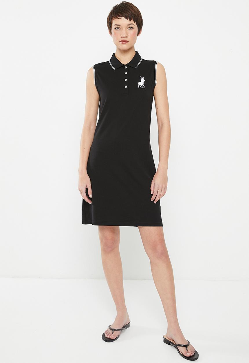 POLO - Kendall sleeveless sport golfer dress - black