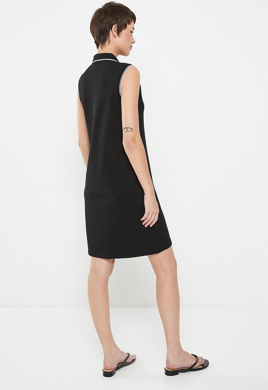 POLO - Kendall sleeveless sport golfer dress - black