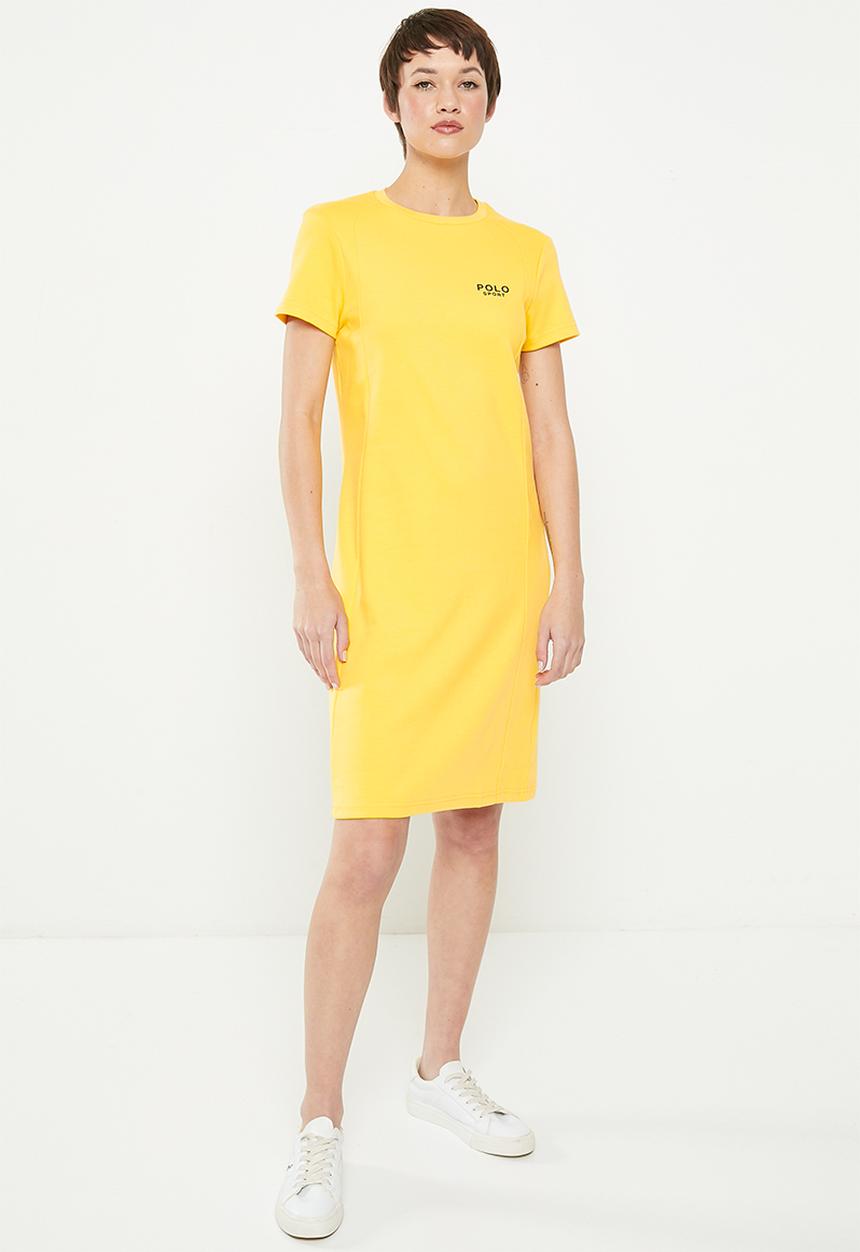 POLO - Zuri short sleeve dress - yellow