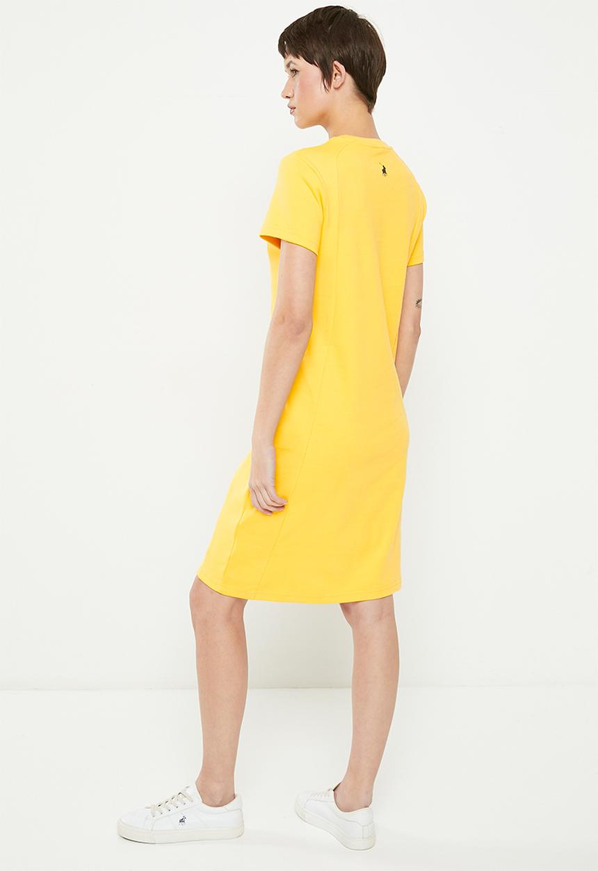 POLO - Zuri short sleeve dress - yellow
