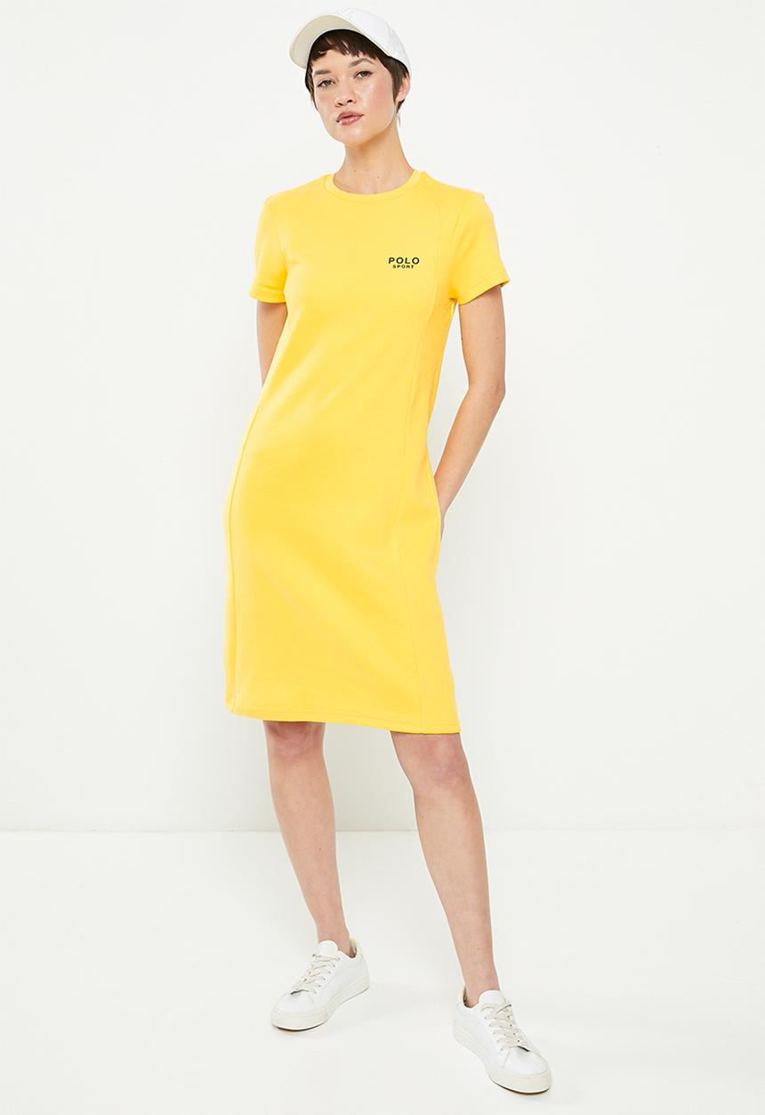 POLO - Zuri short sleeve dress - yellow