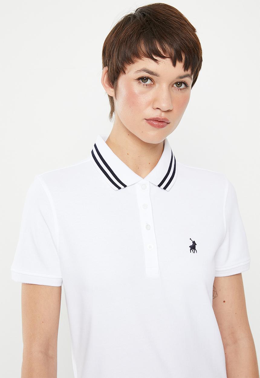 POLO - Leah golfer dress - white