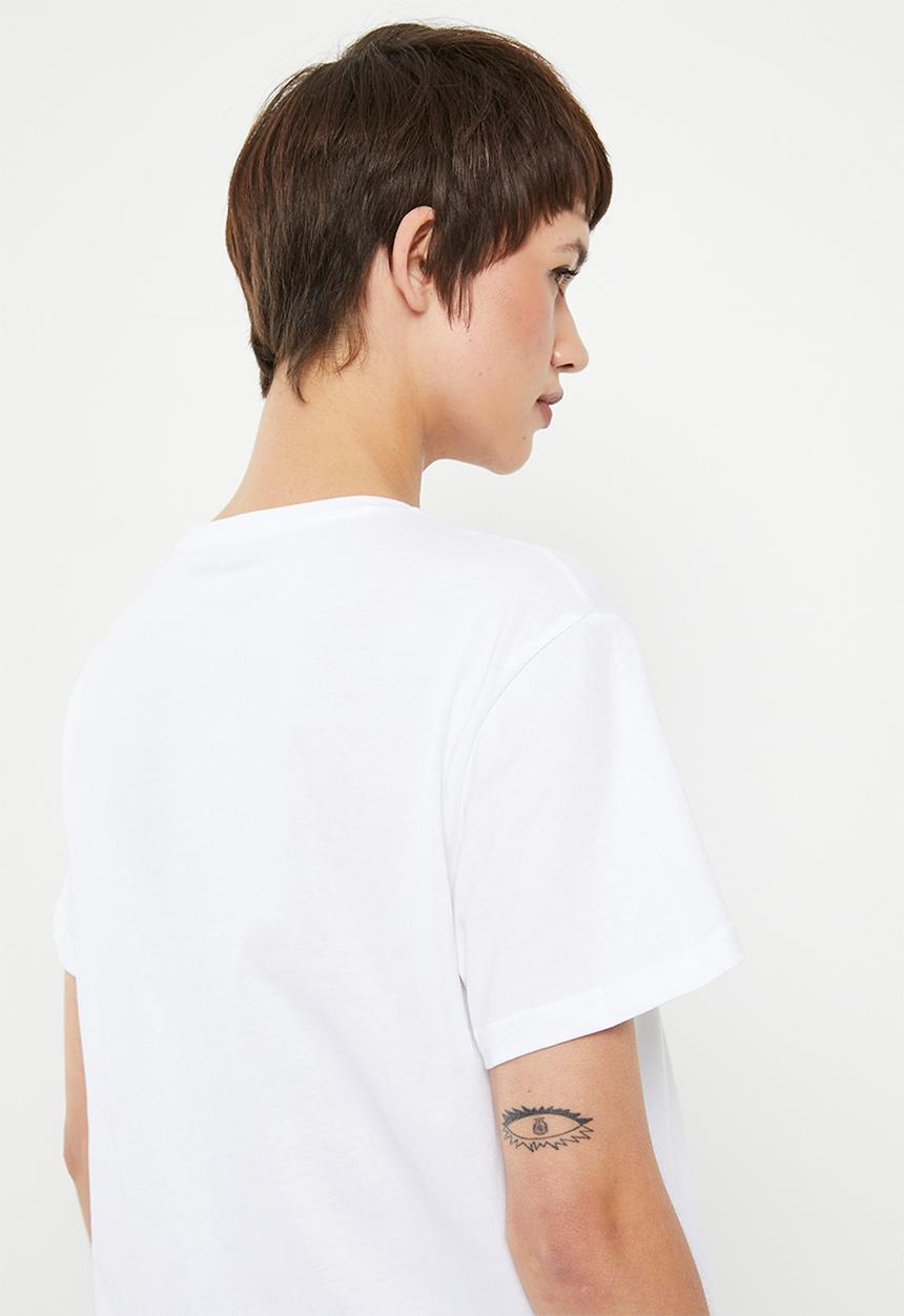 POLO - Rylie short sleeve relaxed cotton T-shirt - white