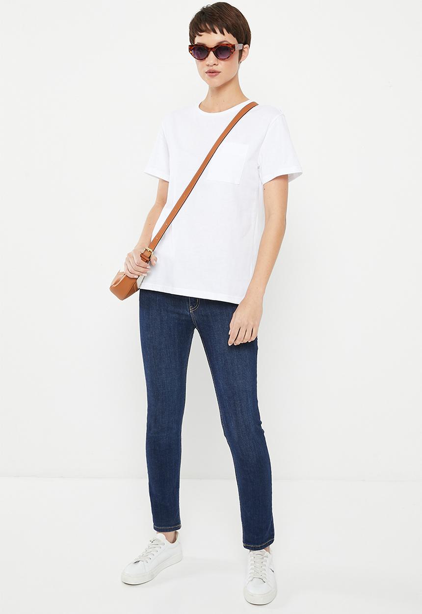 POLO - Rylie short sleeve relaxed cotton T-shirt - white