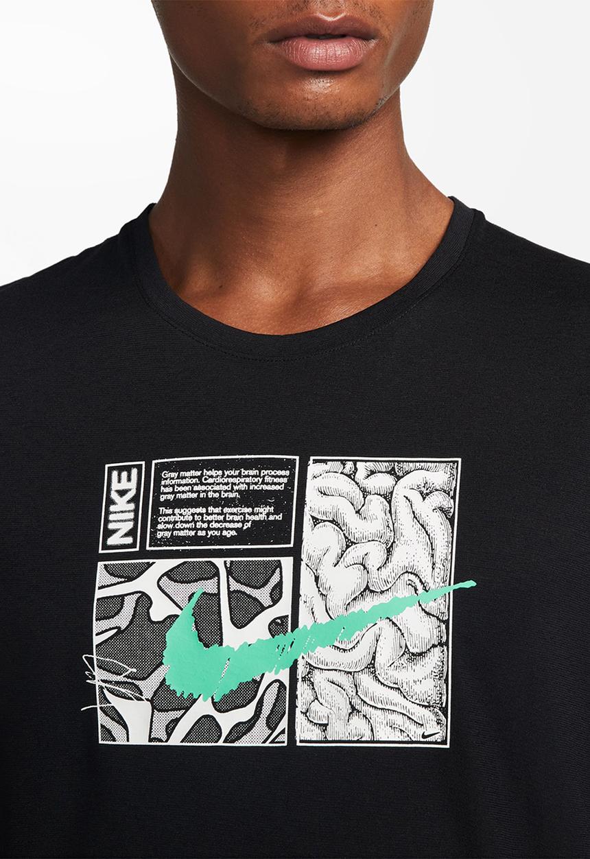 Nike - Nike dry fit top dye - black 