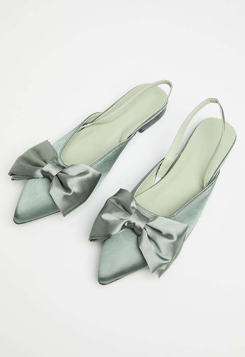 Superbalist - Jessa bow slingback - green