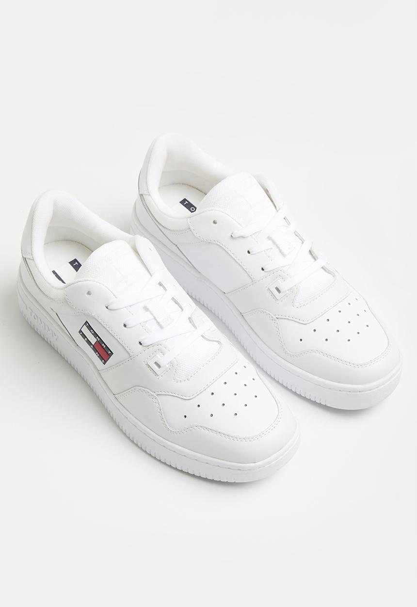 Tommy Hilfiger - Tommy jeans leather retro basket sneaker - white 