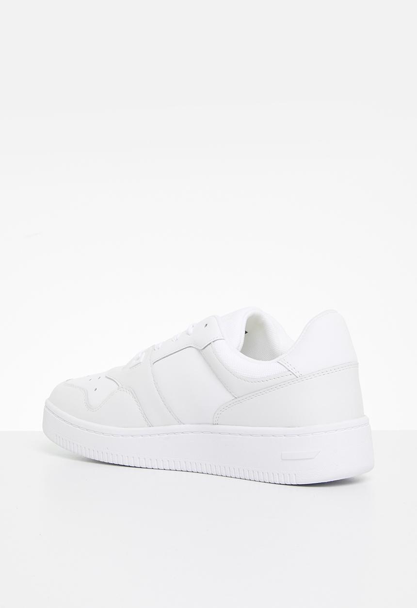 Tommy Hilfiger - Tommy jeans leather retro basket sneaker - white 