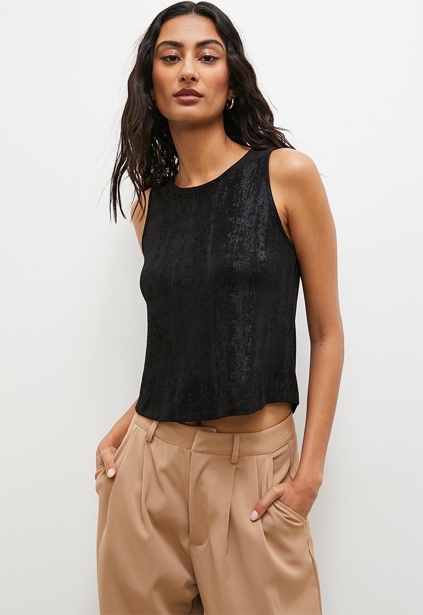 Superbalist - Metalic vest - black