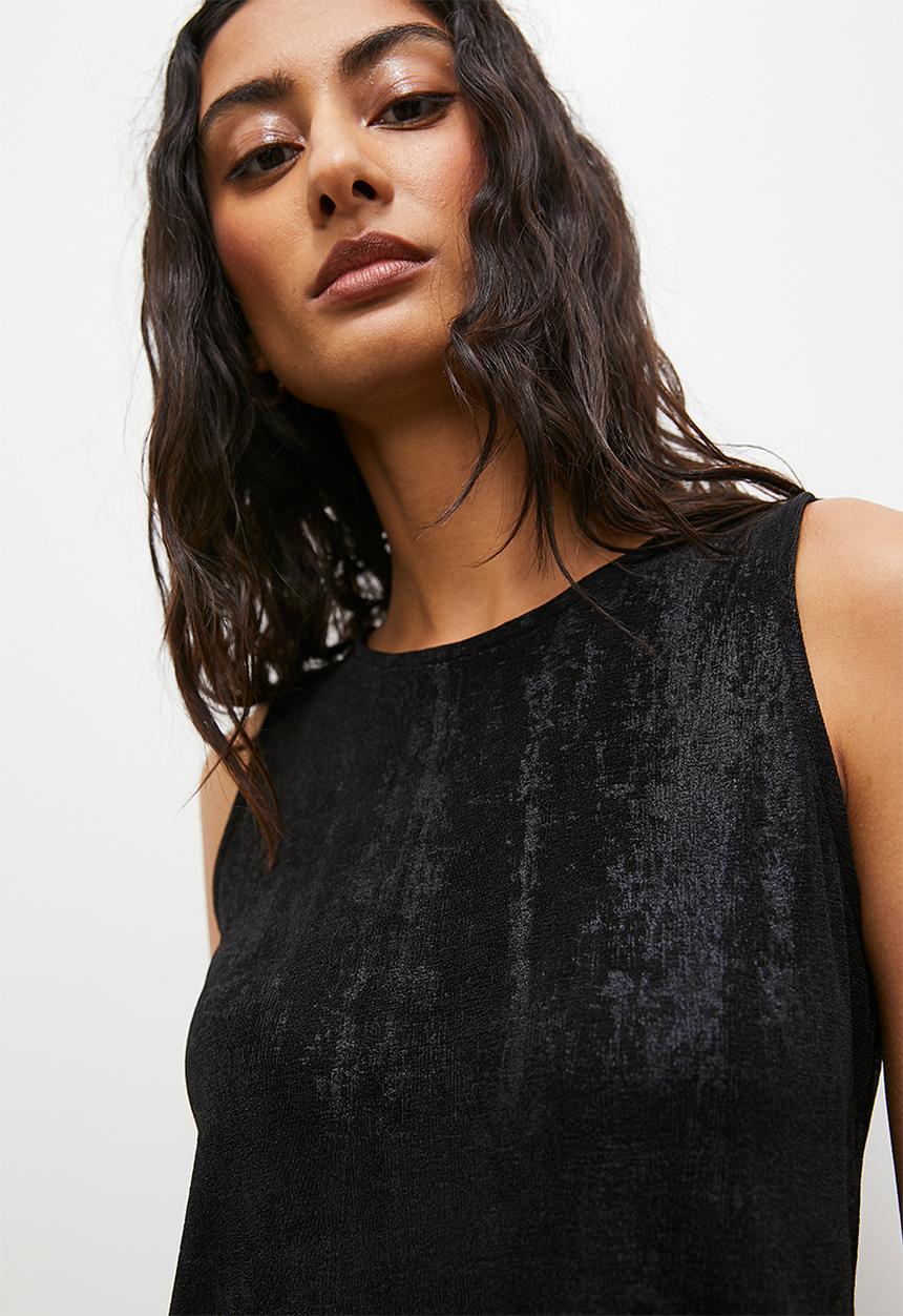 Superbalist - Metalic vest - black