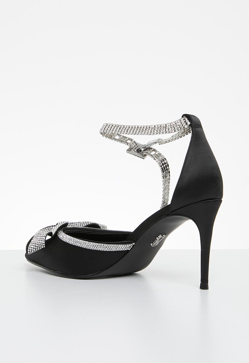 Steve Madden - Live up court heel - black satin