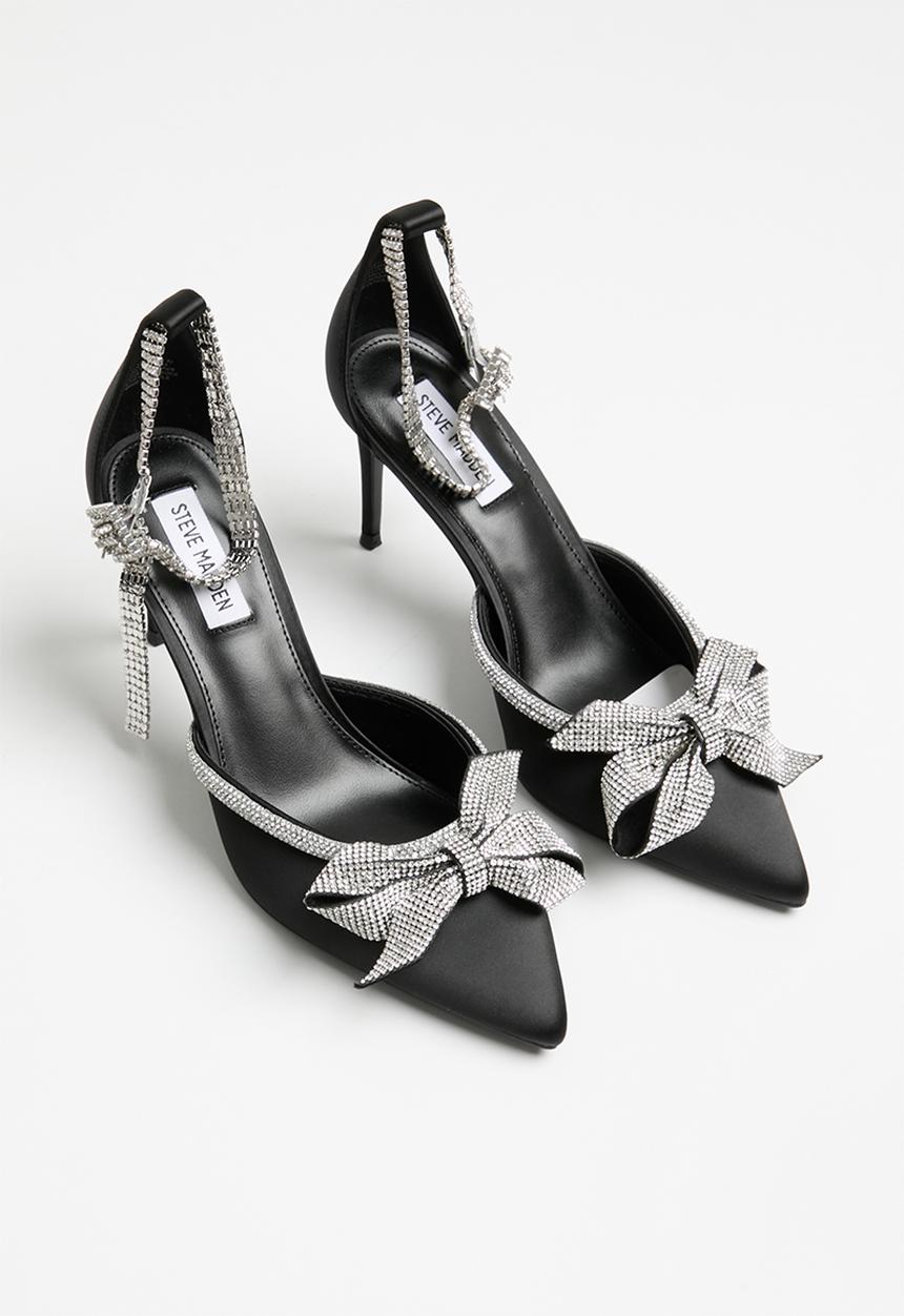 Steve Madden - Live up court heel - black satin