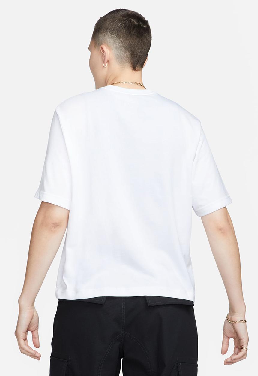 Nike - W nsw tee oc 3 boxy - white & black