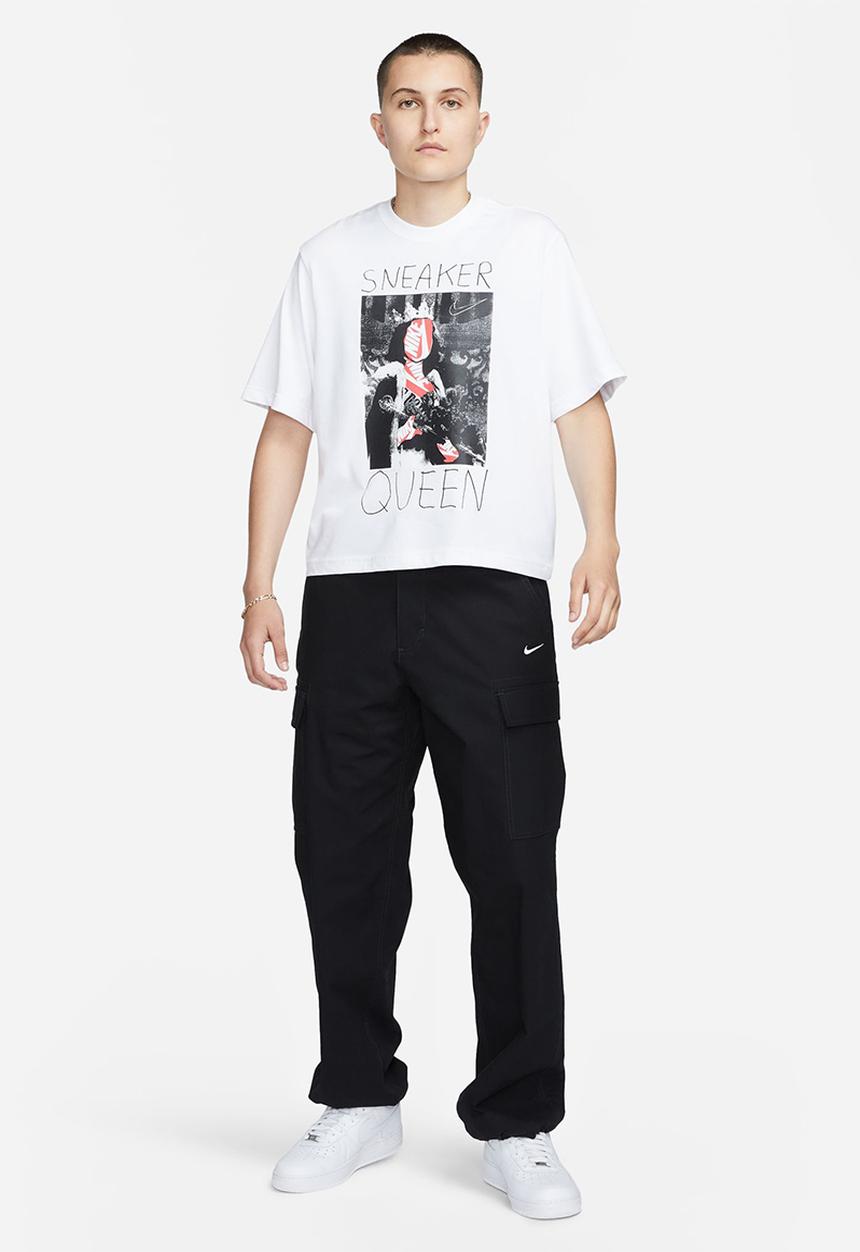 Nike - W nsw tee oc 3 boxy - white & black