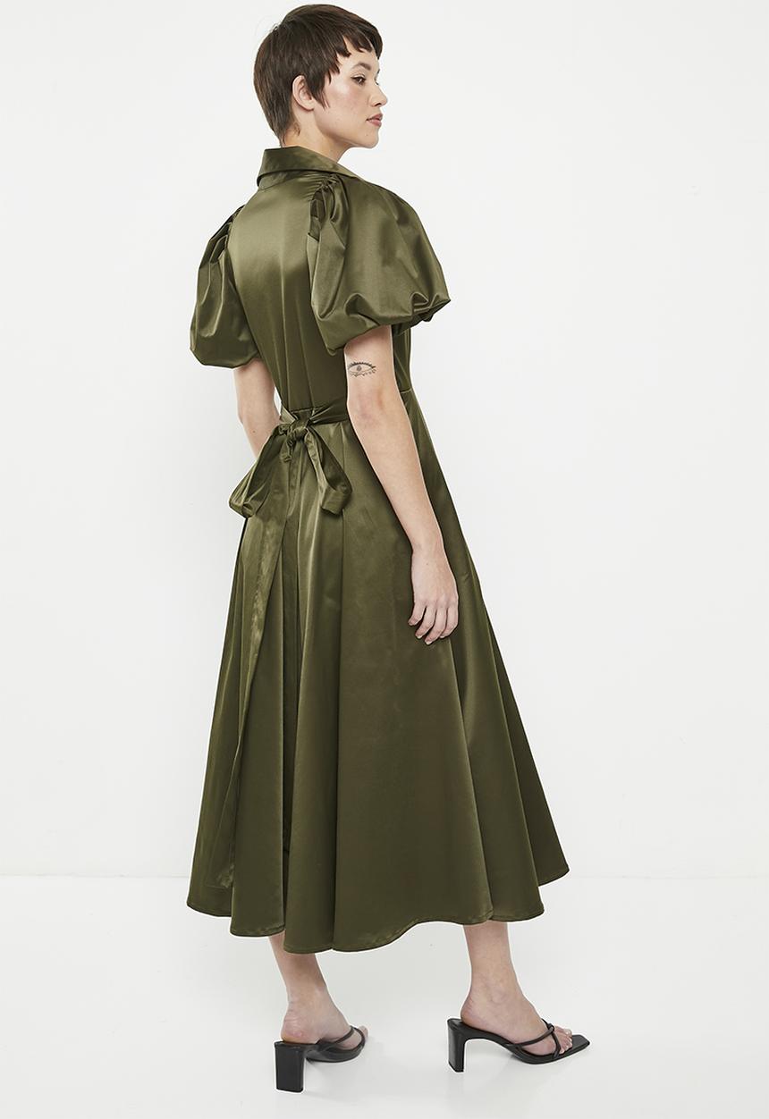 AMANDA LAIRD CHERRY - Essenwood - olive sateen