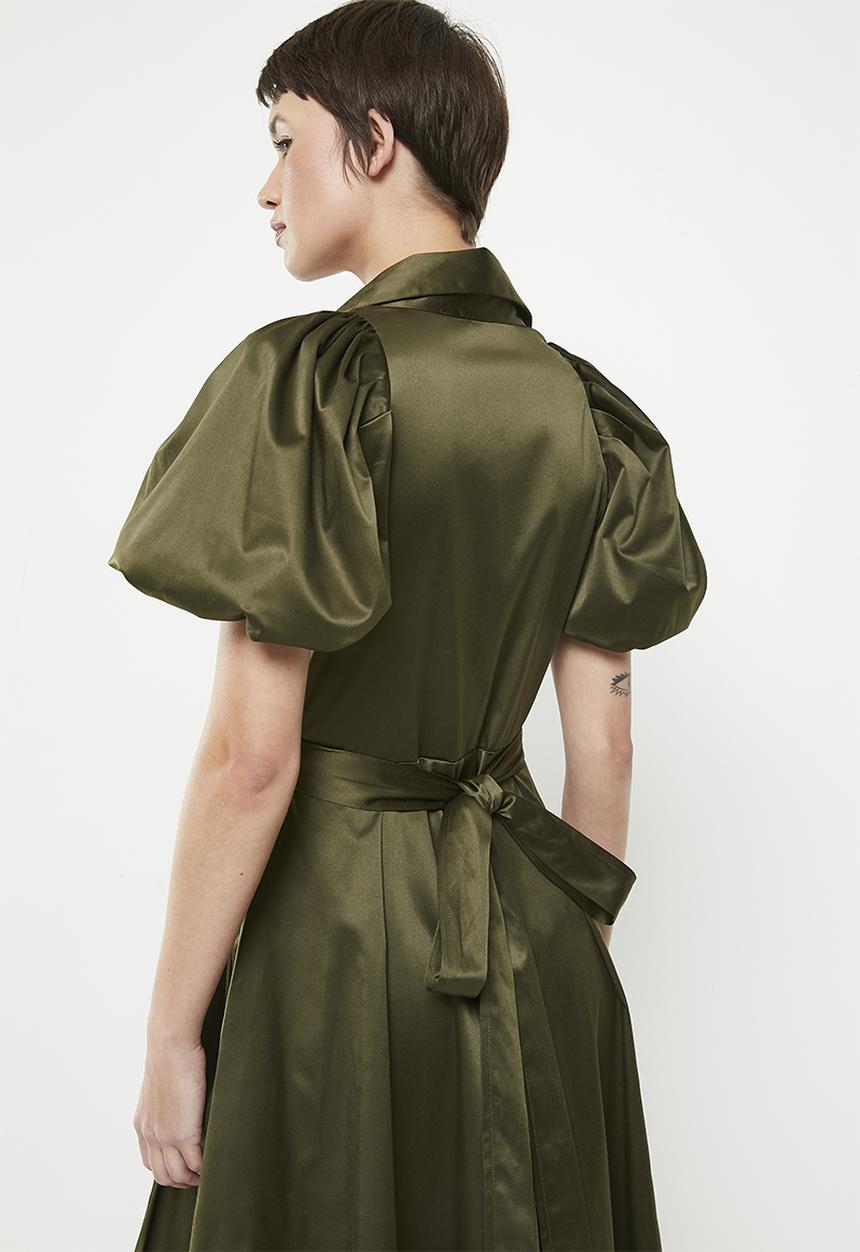 AMANDA LAIRD CHERRY - Essenwood - olive sateen